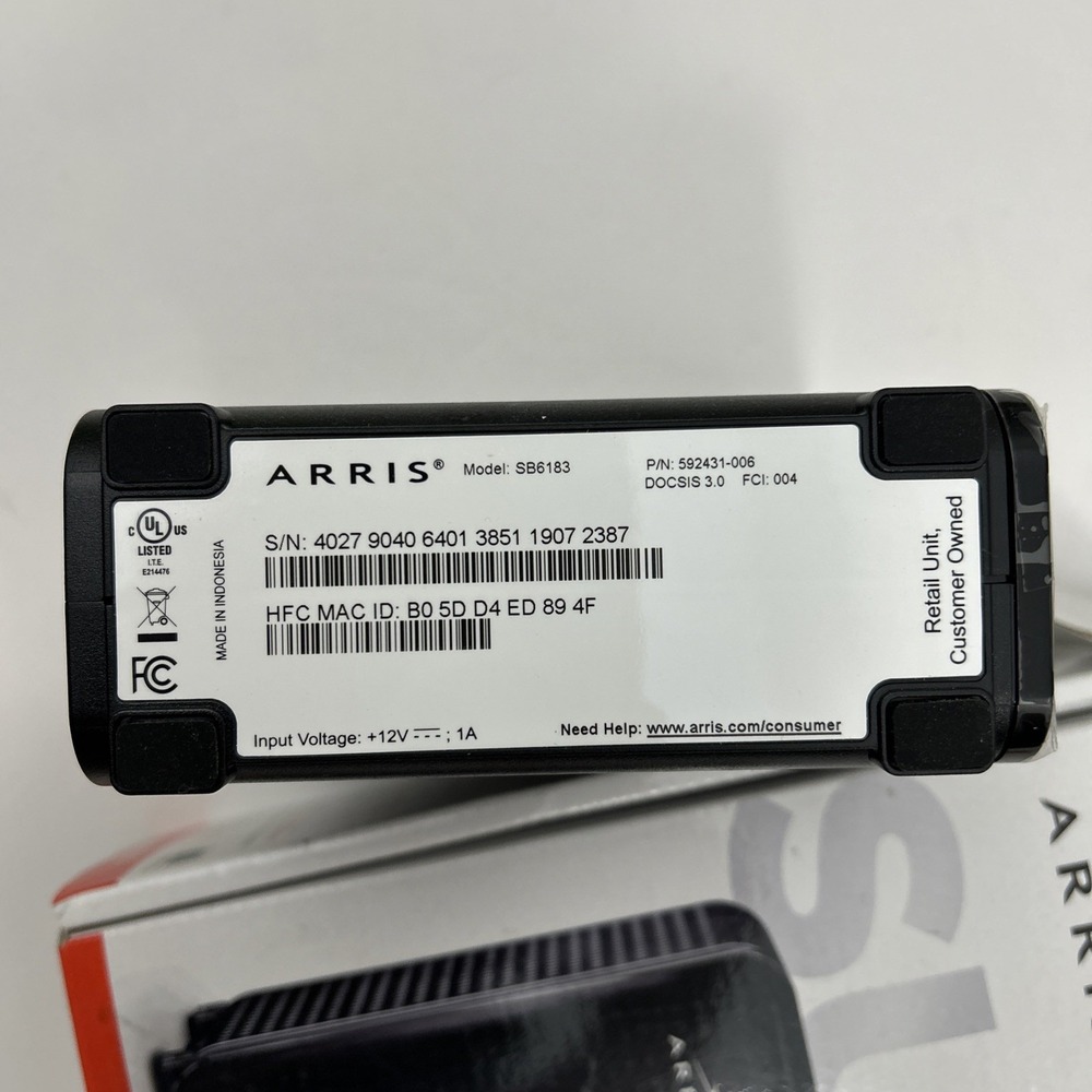 Arris Surfboard SB6183 Cable Modem 686 mbps Internet Xfinity 16x4 Docsis 3.0 - Picture 2 of 7